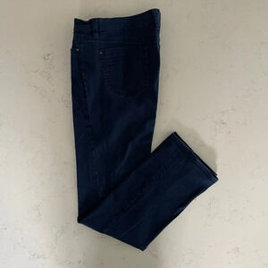 DKNY Jeans 5 Pocket Mid Rise Straight Leg Cotton Jeans Blue Sz 10 X 32